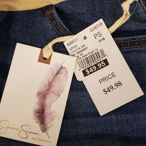 Jessica Simpson Maternity pull on jean pants 👖 - Picture 2 of 5